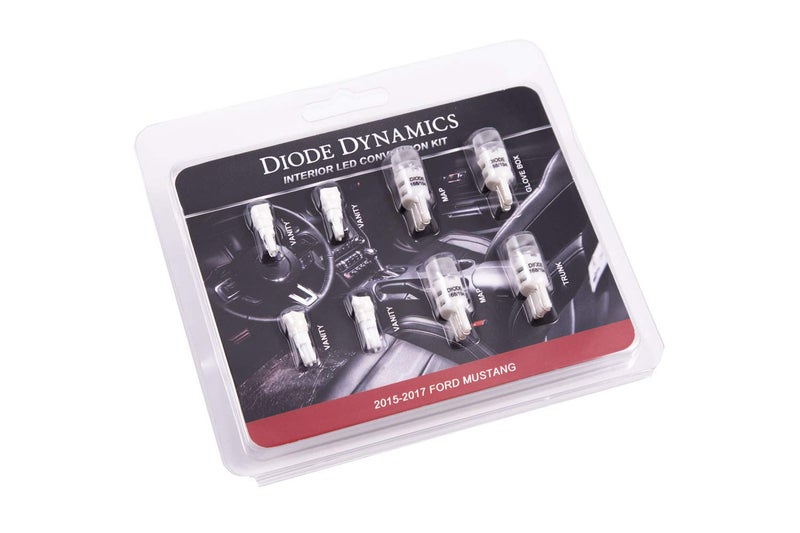 Diode Dynamics Cool White LED interior bulb pack compatible with Ford Mustang 2015-2017, Stage 1 - Image 2